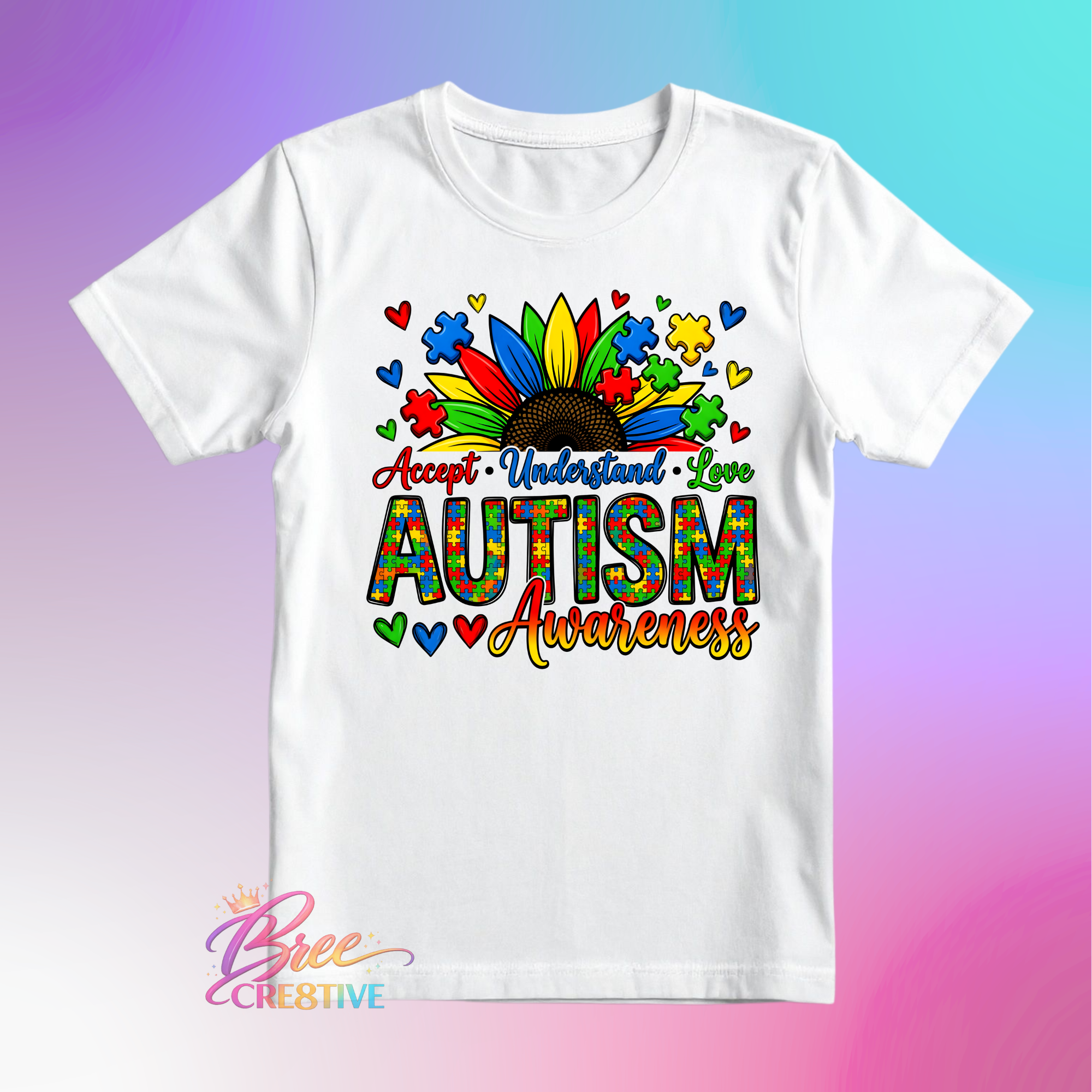 Autism Awareness Sunflower T-Shirt