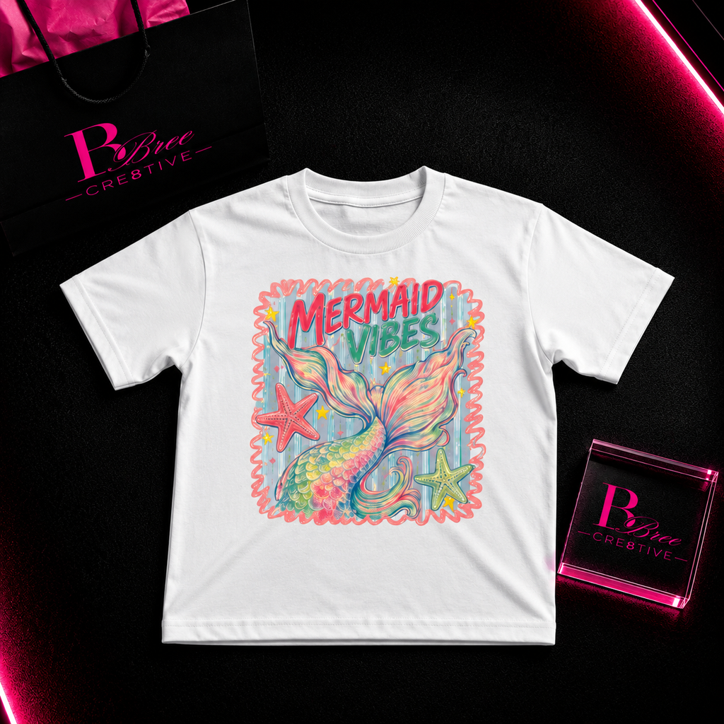 Mermaid Vibes Kids Graphic T-Shirt