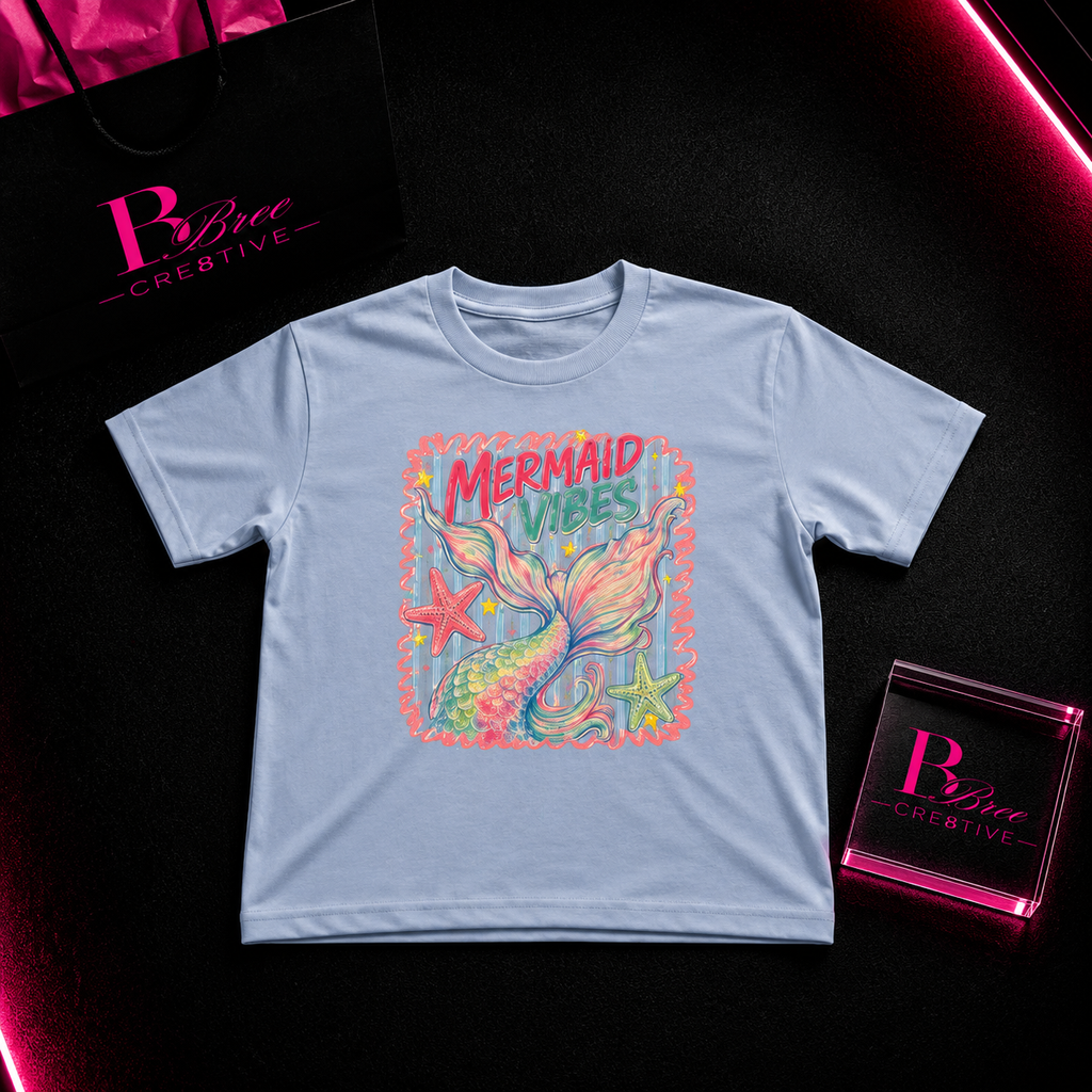 Mermaid Vibes Kids Graphic T-Shirt