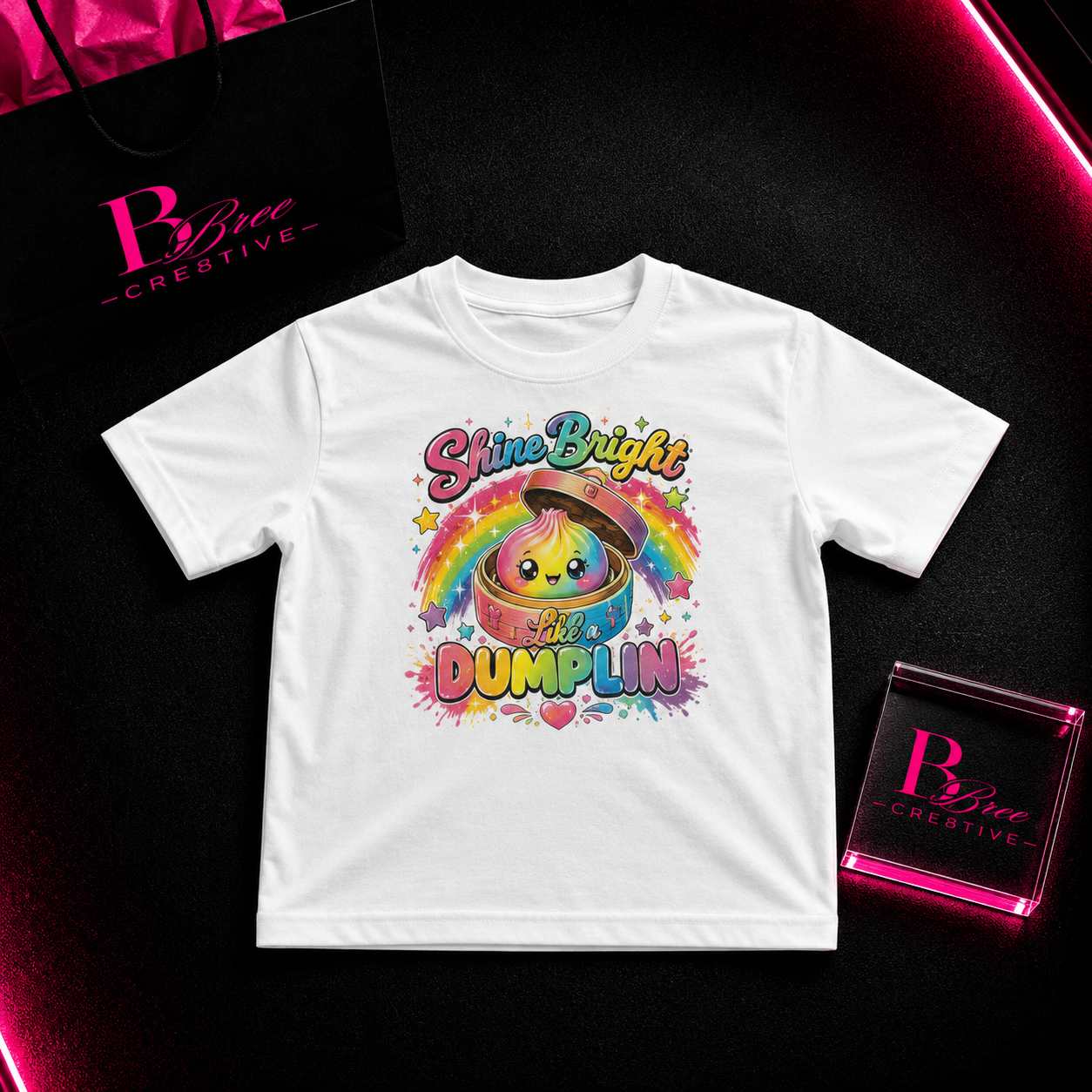 Shine Bright Like a Dumplin Kids Graphic T-Shirt