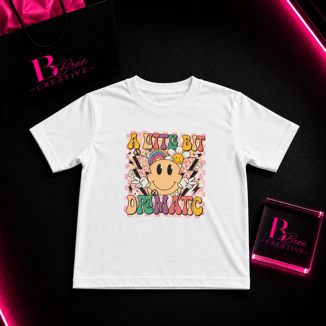 A Little Bit Dramatic Kids Graphic T-Shirt