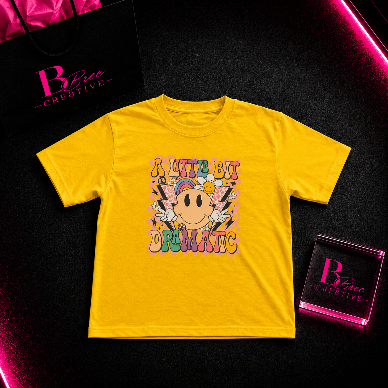 A Little Bit Dramatic Kids Graphic T-Shirt