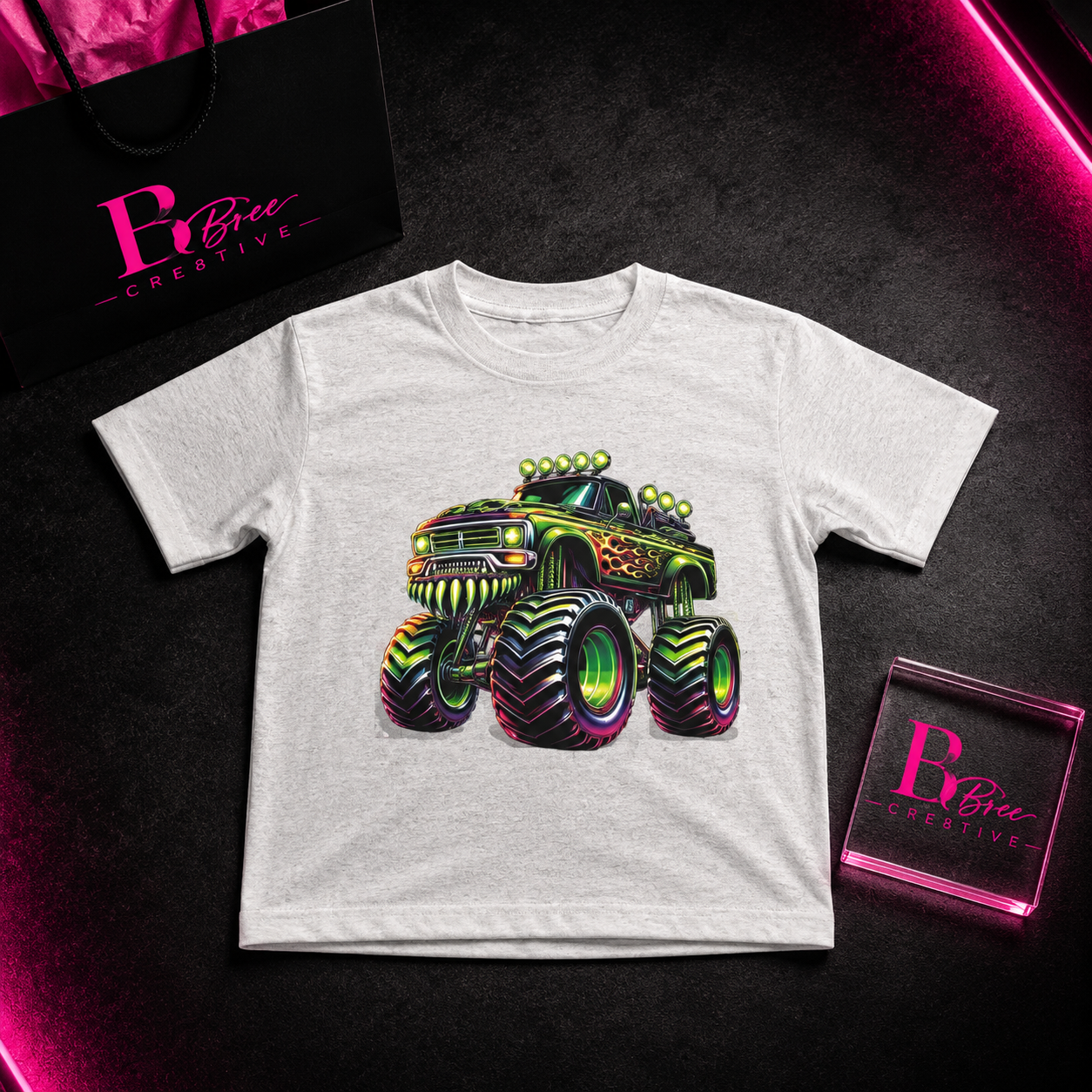 Monster Truck Kids Graphic T-Shirt