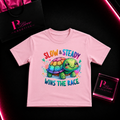 Slow & Steady Turtle Kids Graphic T-Shirt