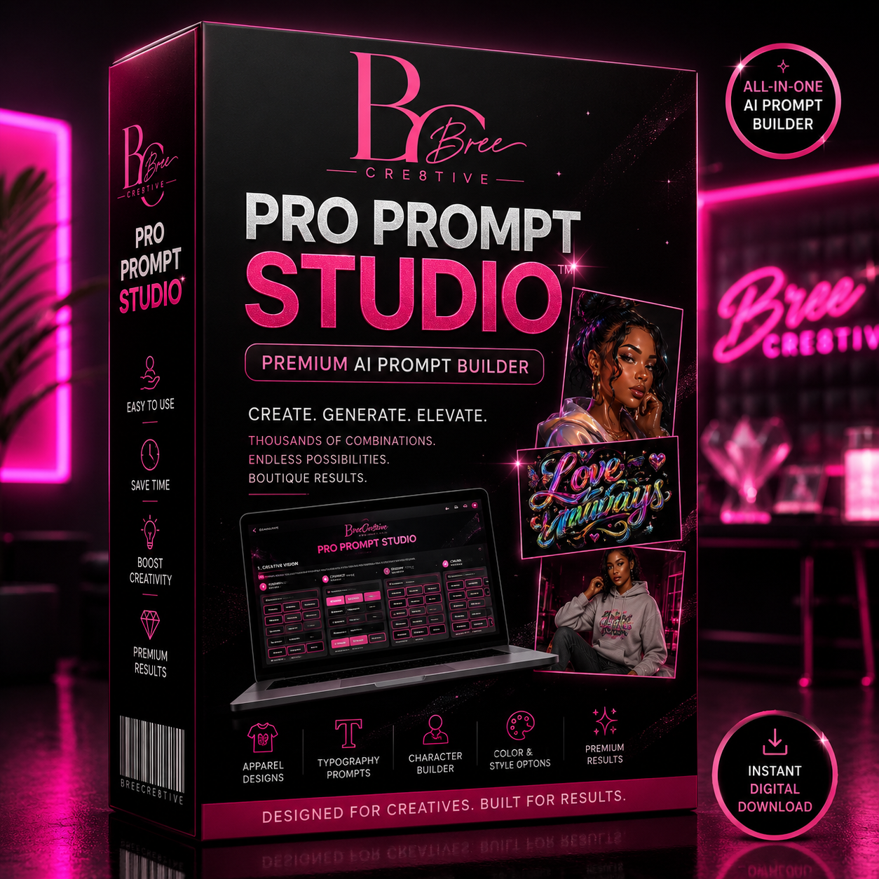 BreeCre8tive Pro Prompt Studio™ | Premium AI Prompt Builder
