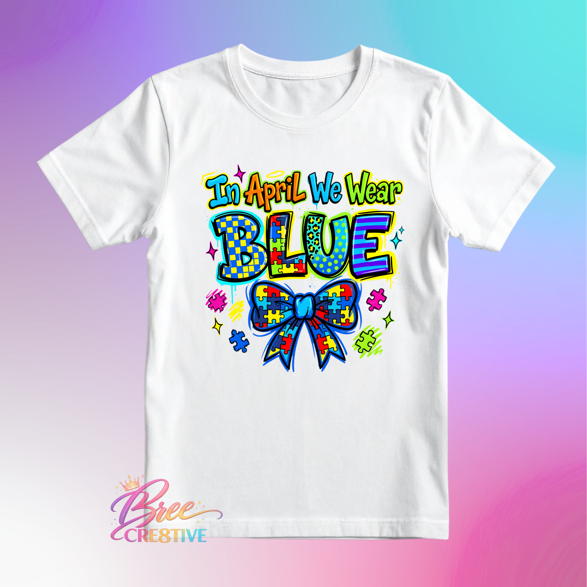 April Is Blue Autism Awareness T-Shirt