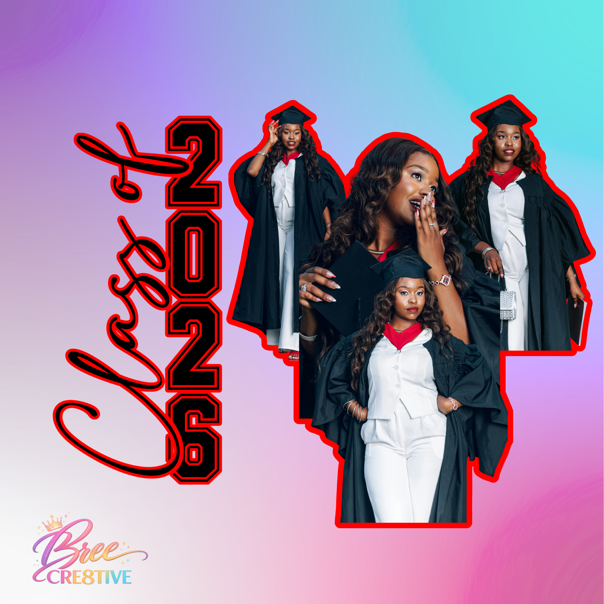 Class Of 2026 Photo Collage T-Shirt