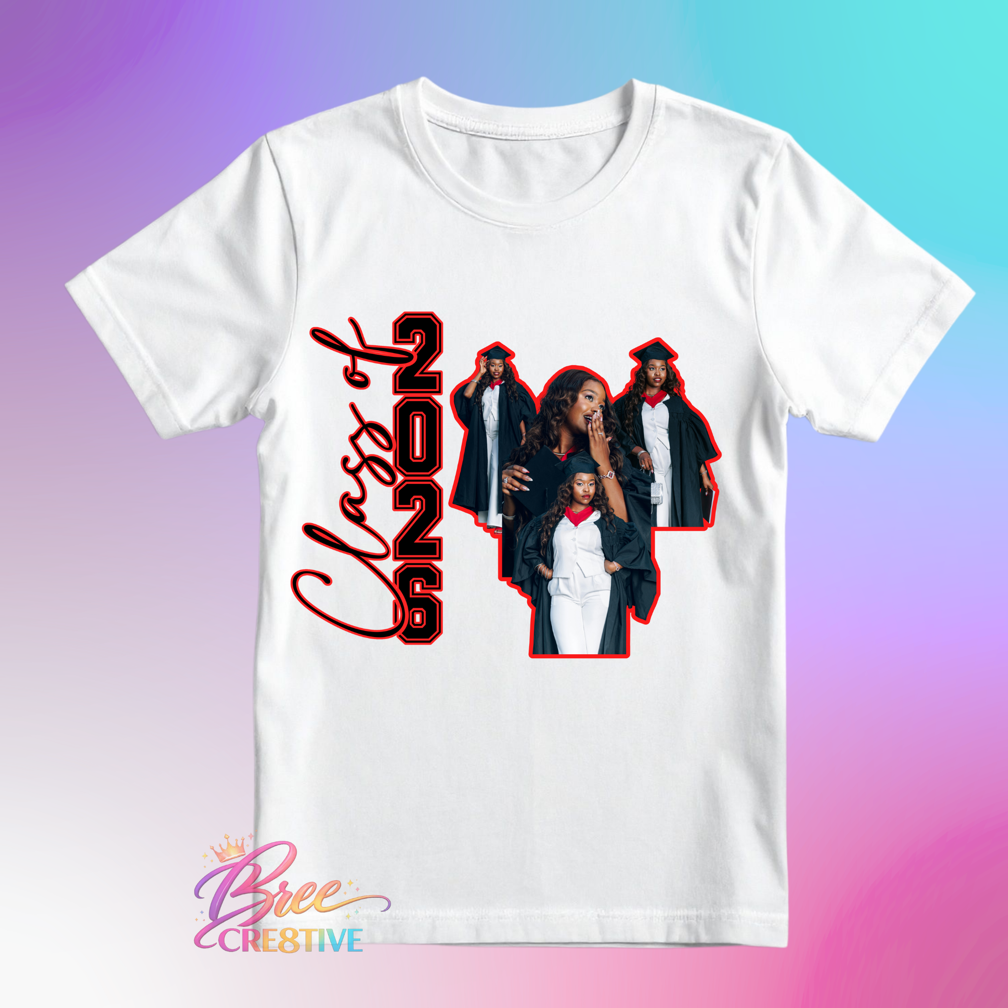 Class Of 2026 Photo Collage T-Shirt