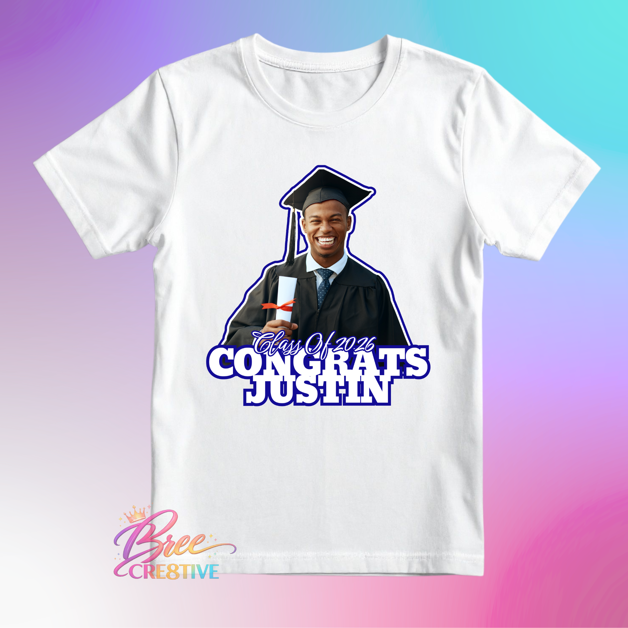 Congrats Graduate Outlined T-Shirt
