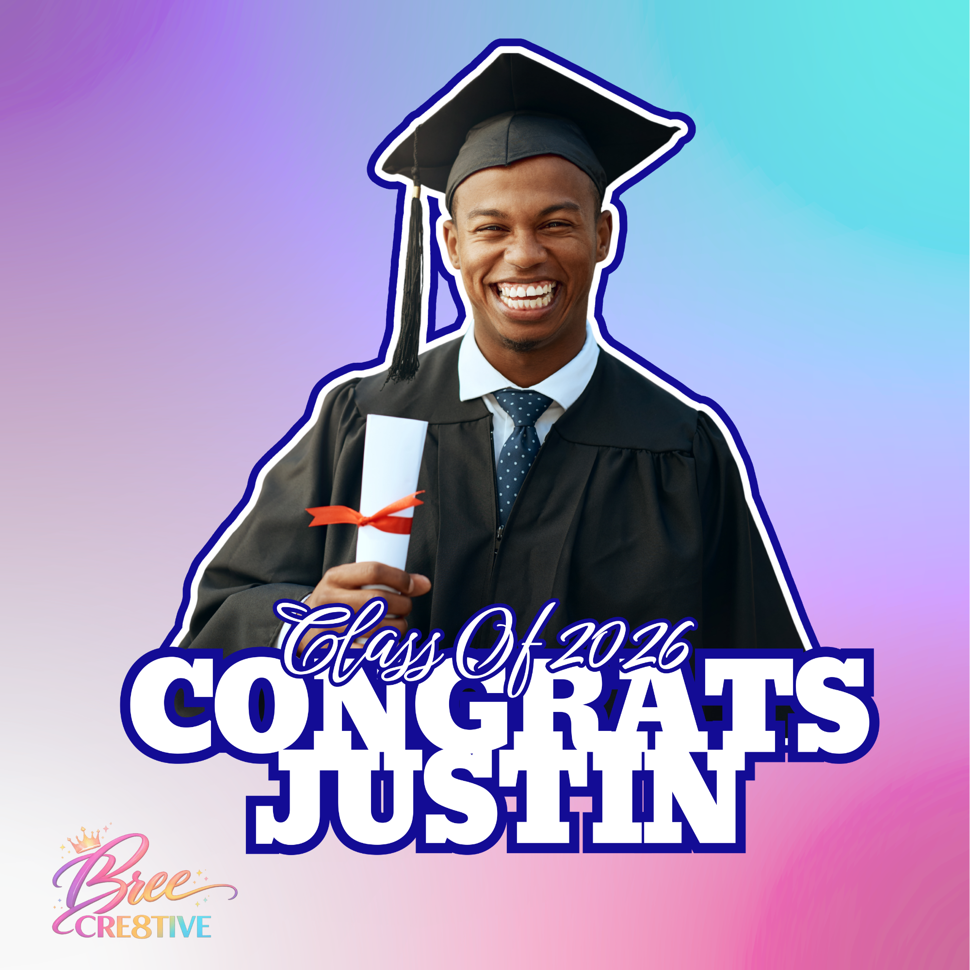 Congrats Graduate Outlined T-Shirt